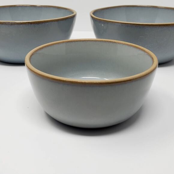 Hearth & Hand with Magnolia Stoneware Glazed 6” Bowls And 1 4.5" Gray Set of 3 - Picture 1 of 5